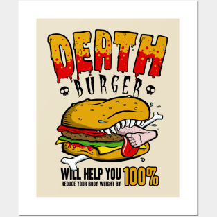 Fast food death Posters and Art